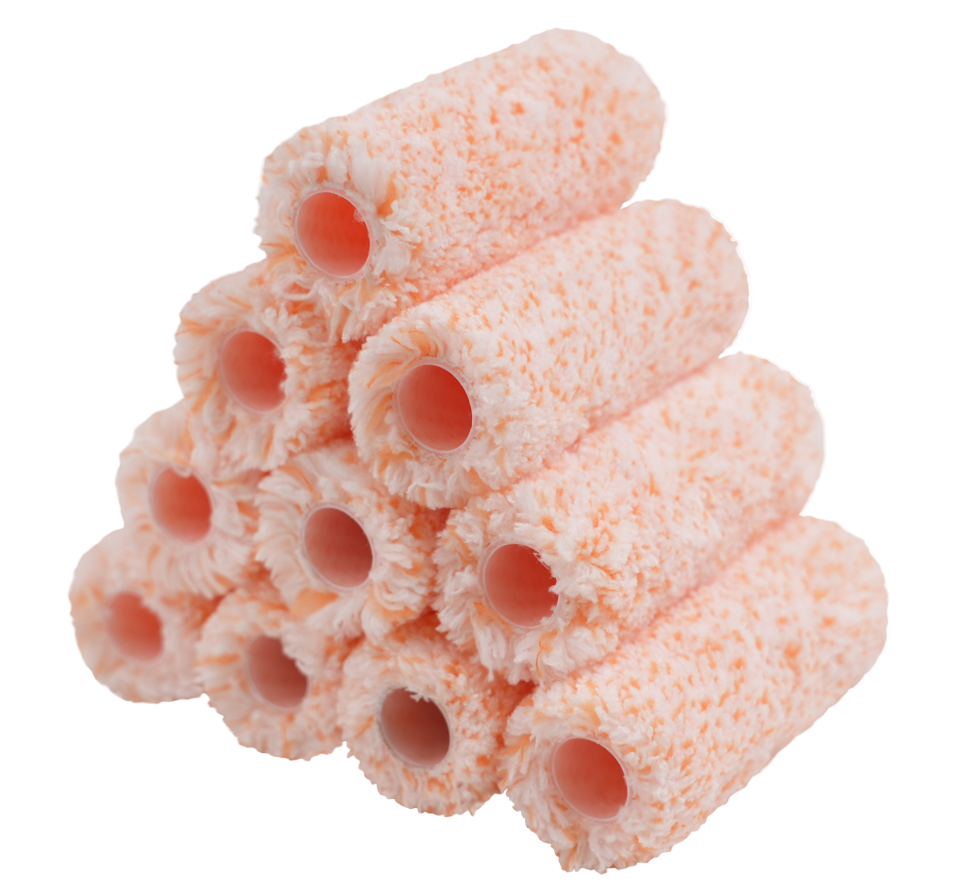 00431 4 inch RollingDog microfiber jumbo mini roller covers 10 pack with 3/8 inch nap