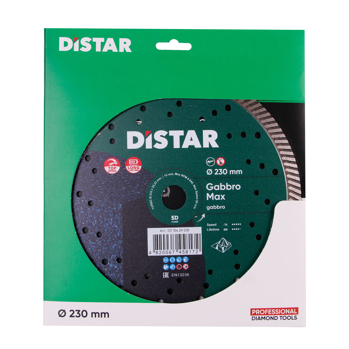 DISTAR Gabbro Max Turbo 9 inch diamond blade for black granite cutting