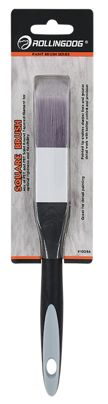 ROLLINGDOG USA DETAIL PRO™ Square Side Brush – PT1000 Precision Edge Brush for Corners & Tight Spaces | Pro Tool Haus