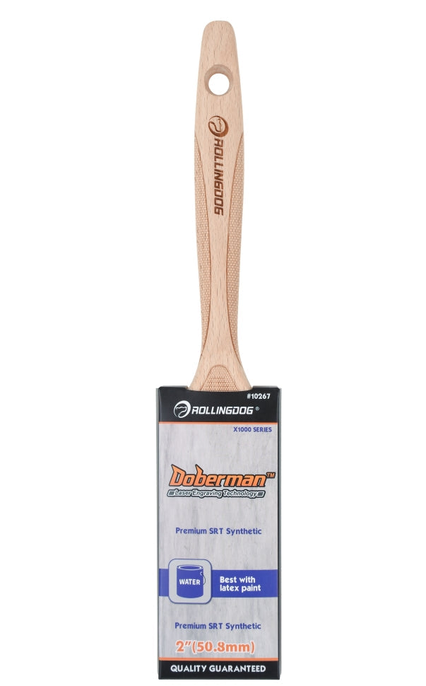 10267-2 inch DOBERMAN Paint Brush with Laser Engraved Beechwood Handle – X1000 Series