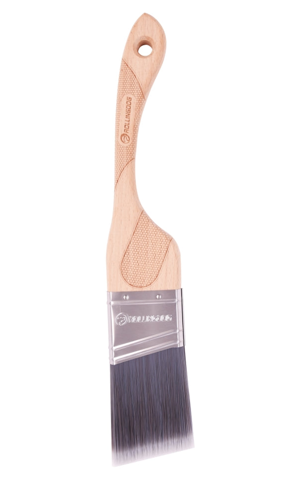 10703 Close-up of fine-tipped filament bristles on 2" paint brush