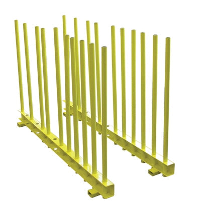Weha 5' Yellow Heavy-Duty Remnant Rack | glass rack | Pro Tool Haus