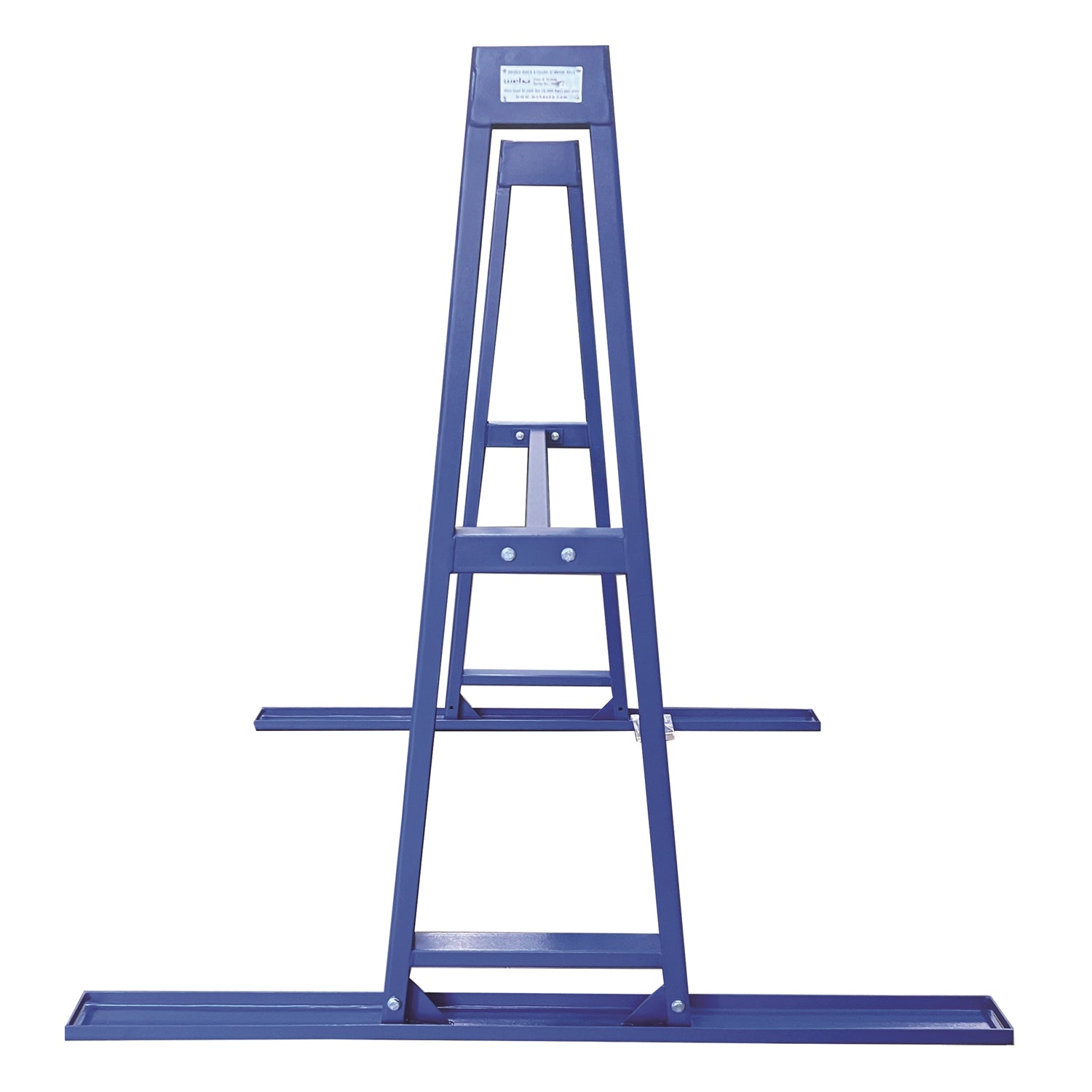 Weha Safety Blue Granite & Stone A-Frame Storage Rack Set with Crossbar | Detail View | a frame | Pro Tool Haus