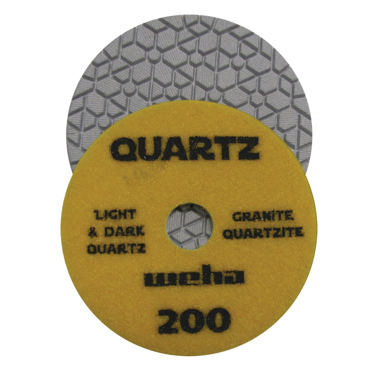Weha 4" 7 Step Quartz Diamond Polishing Pads | Close-up Detail | ceramic | Pro Tool Haus