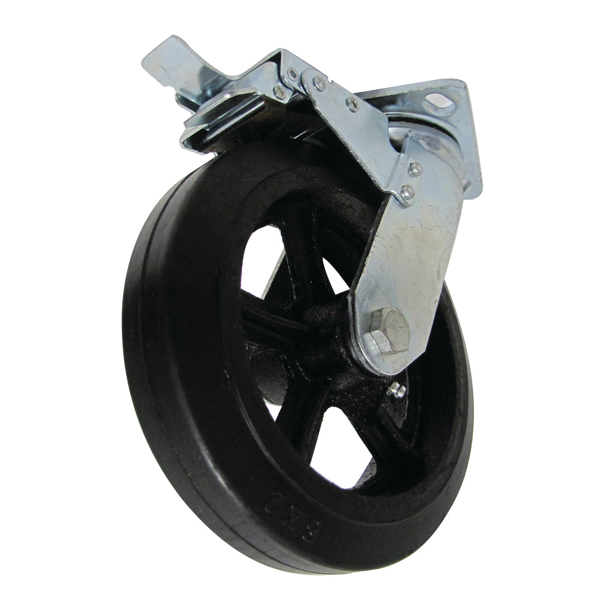 Weha Black Swivel Granite Shop Cart Wheel | Detail View | dry wyll cart | Pro Tool Haus