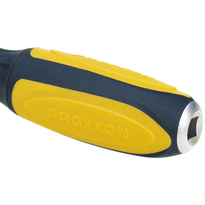 Proxxon Rotary Ratchet 1/4" — 52-Tooth Fine Drive with Offset Function & Quick Release (No. 23082)