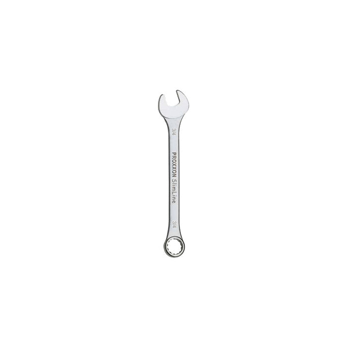 Proxxon SlimLine Combination Spanner Set — 12-Piece Imperial, 1/4" to 13/16" in Canvas Roll Bag (No. 23816)