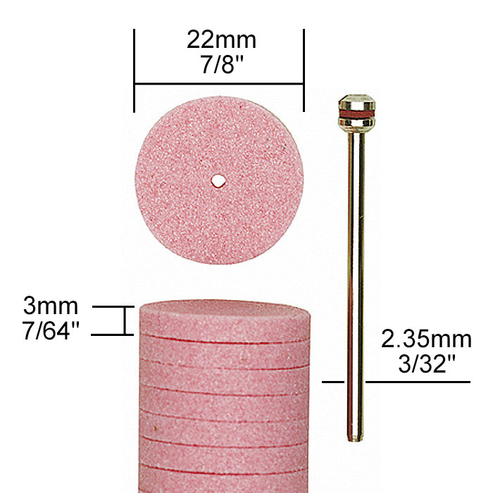 Proxxon Aluminum-oxide grinding wheels Ø 7/8", 10 pcs. | Detail View | Pro Tool Haus