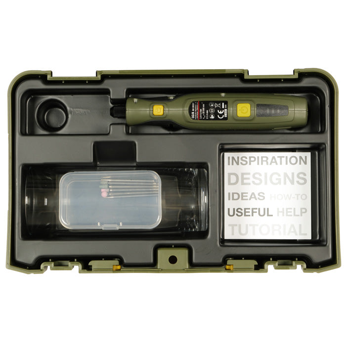Proxxon Engraving Set GG/A — Vibrating Engraver with Accessories & Trial Glass (No. 28640)