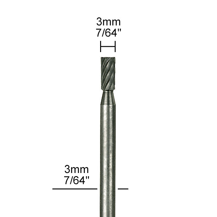 Proxxon Tungsten vanadium cutter, cylinder, 2 pcs., Ø 7/64" | Detail View | Pro Tool Haus