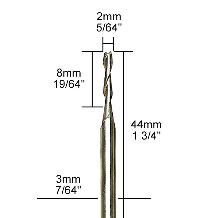 Proxxon Tungsten carbide milling cutter, Ø 5/64" | Detail View | Pro Tool Haus
