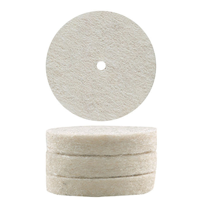 Proxxon Felt polishing wheels, 10 pcs., Ø 7/8" x 5/32" | Detail View | Pro Tool Haus