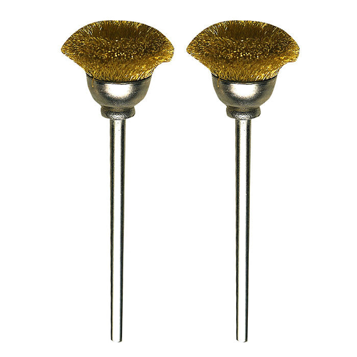 Proxxon Brass cup brushes, 2 pcs., Ø 33/64" | Pro Tool Haus