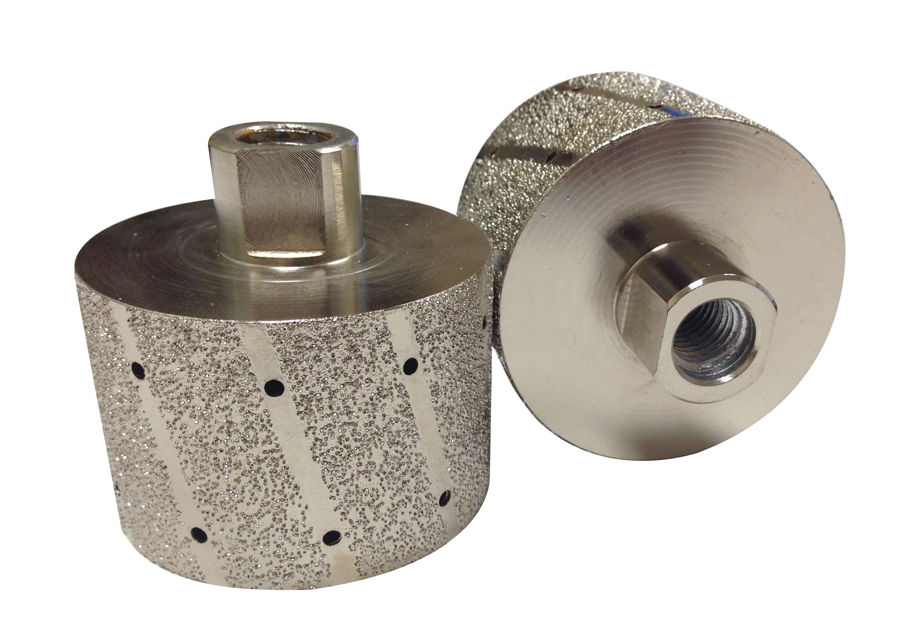 Weha Vacuum Brazed Zero Tolerance Wheel (No Bearing) 5/8"-11 thread | Close-up Detail | granite | Pro Tool Haus