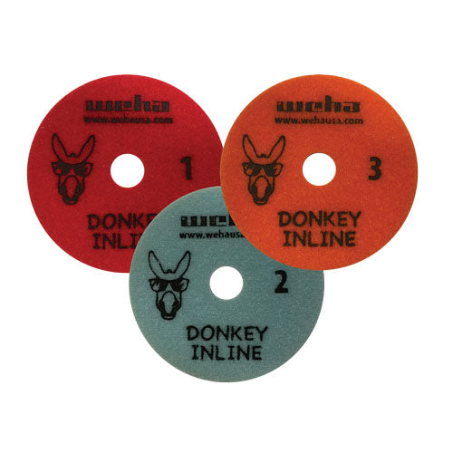 Weha Donkey 3-Step Inline Polishing Pads | Detail View | auto edge polisher | Pro Tool Haus