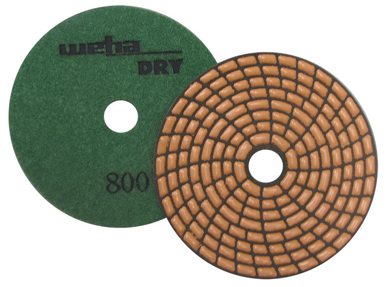 Dry diamond polishing pad 800 grit for granite, marble, quartzite, wet or dry