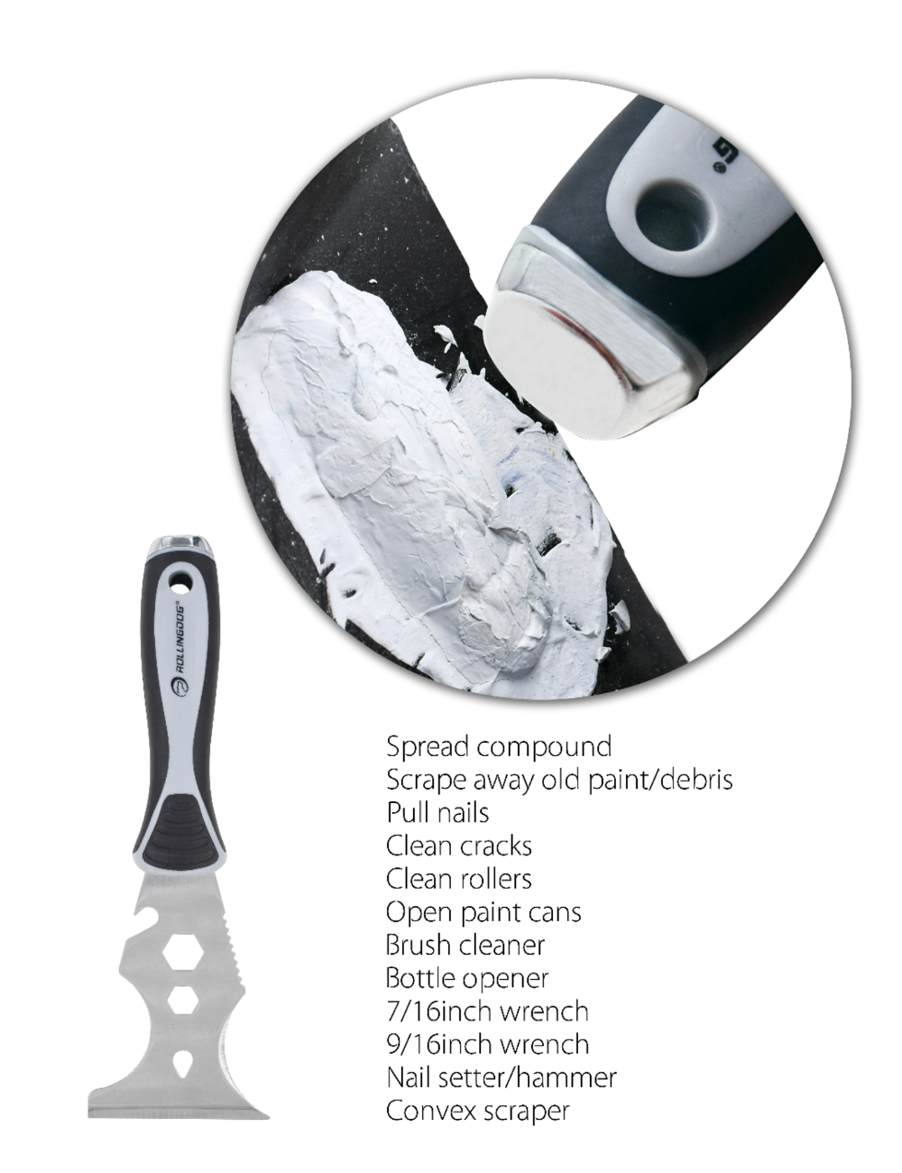 50019-12 in 1 Multifunctional Painter’s Tool –functions