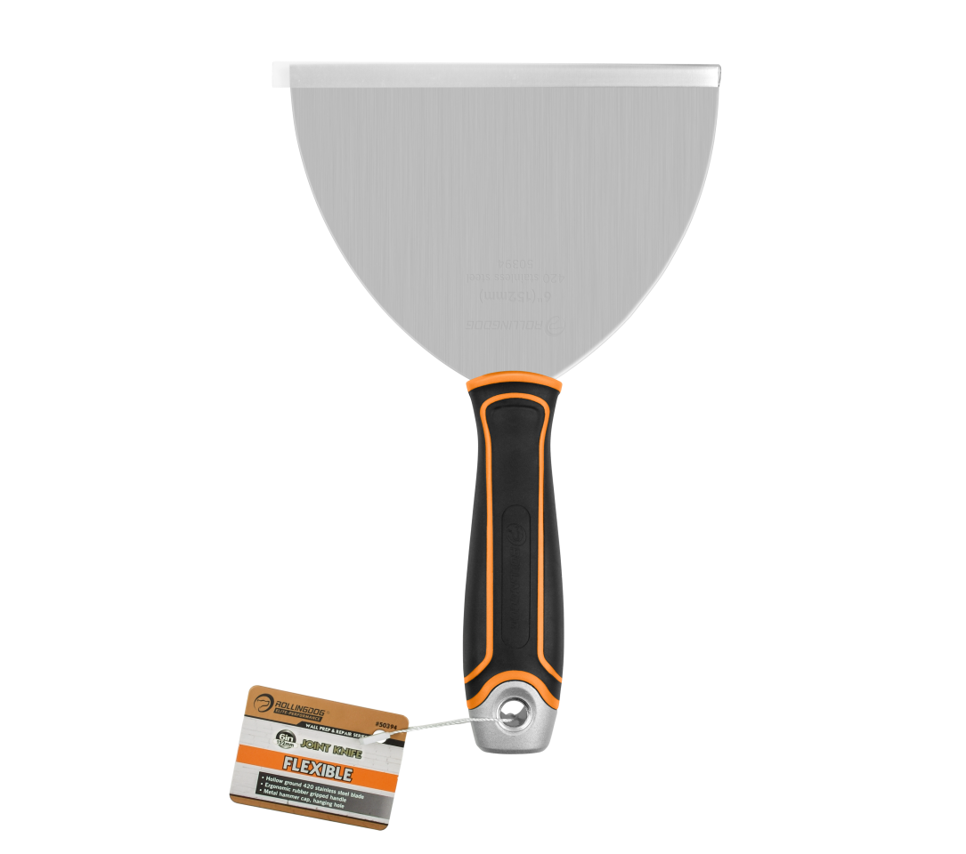 ROLLINGDOG USA 4" - 8" Flexible Joint Knives – Stainless Steel Drywall Taping & Scraping Tools with Ergonomic Grip | Speci...