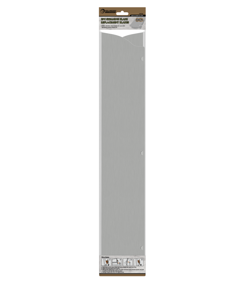 ROLLINGDOG USA Stainless Steel Skimming Blades – Drywall Finishing Tool & Replacement Blades (Multiple Sizes) | Detail Vie...