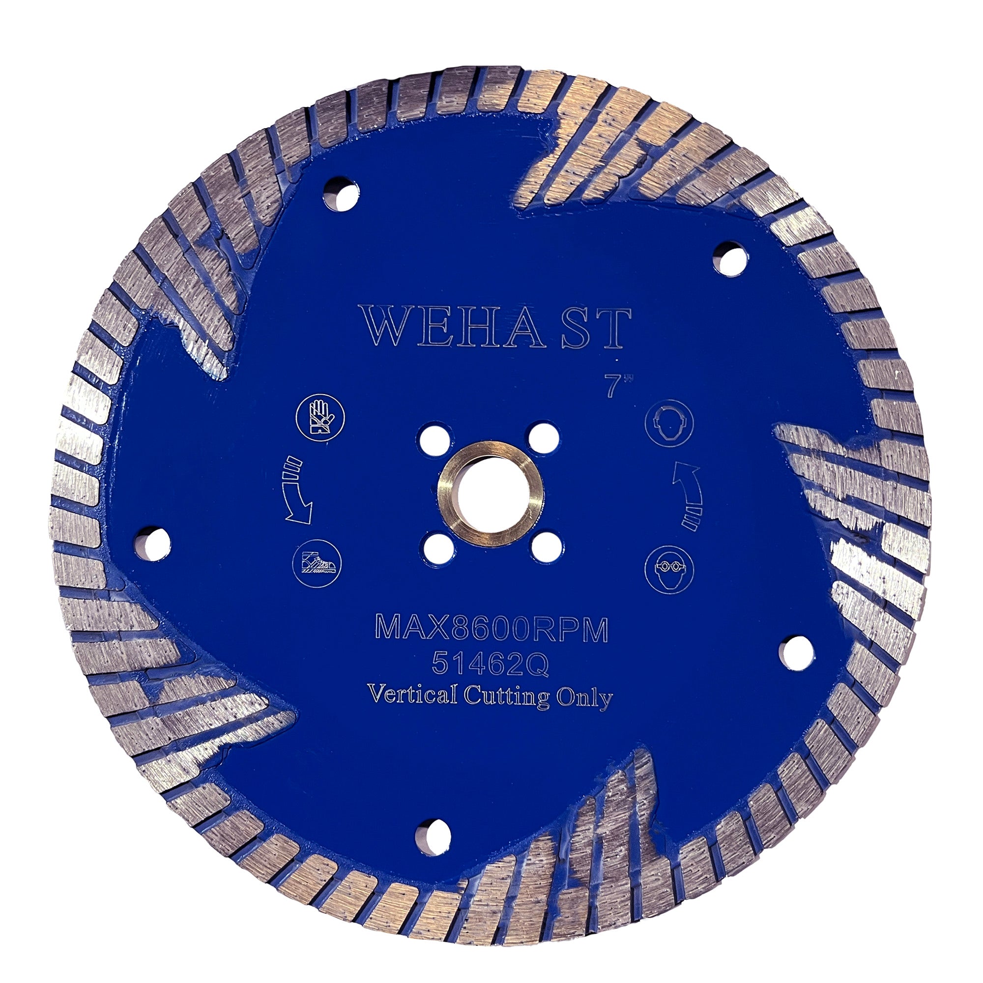 Weha ST Side Cut Diamond Turbo Blade | Close-up Detail | angle grinder | Pro Tool Haus