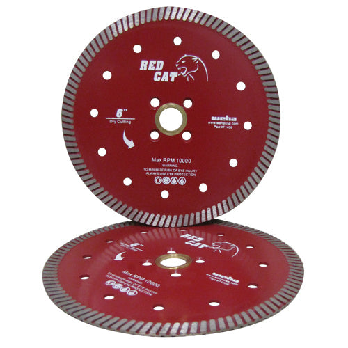 Weha 6" Red Cat Diamond Turbo Blade | Feature Detail | adaptor | Pro Tool Haus