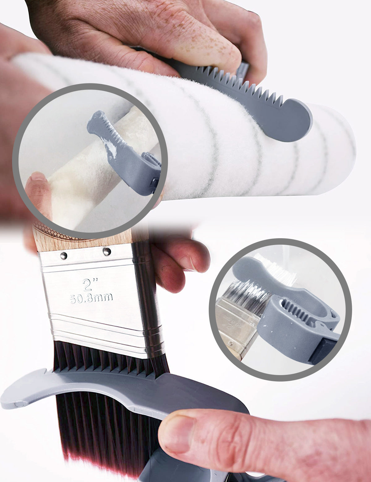 ROLLINGDOG USA PAINT PAL™ Plastic Clip – Secure Paint Brush Holder for Cans & Buckets | Feature Detail | Pro Tool Haus