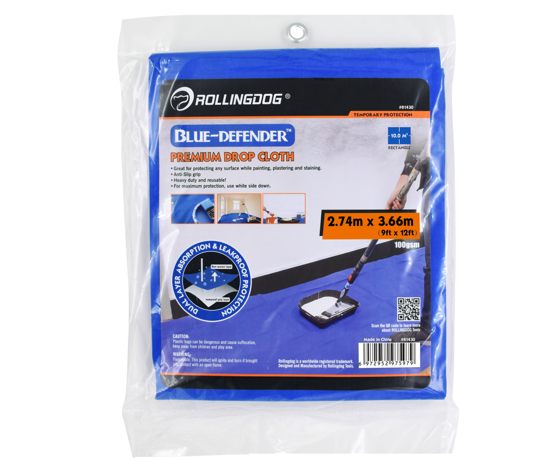 Premium anti-slip drop cloth for painting and surface protection