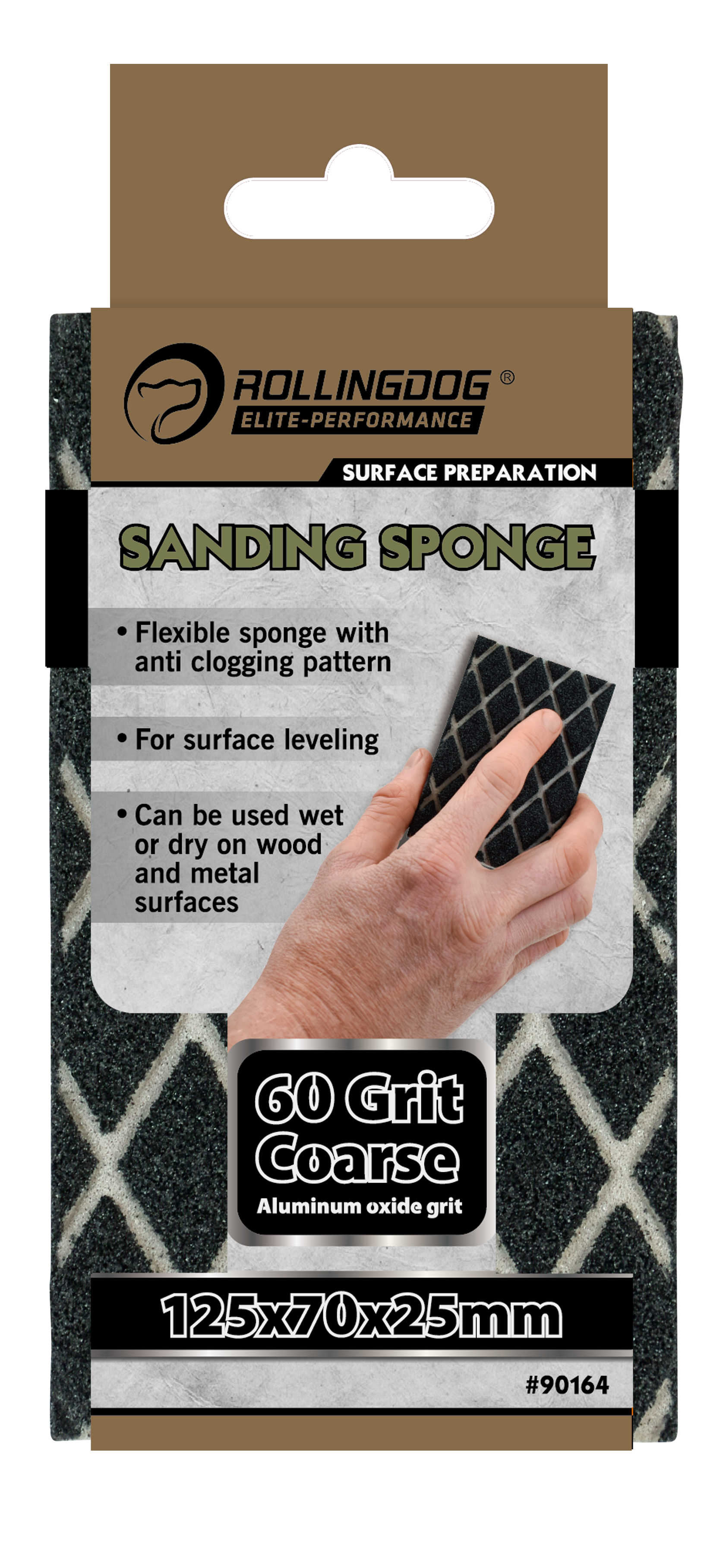 Rollingdog 60 grit sanding sponge