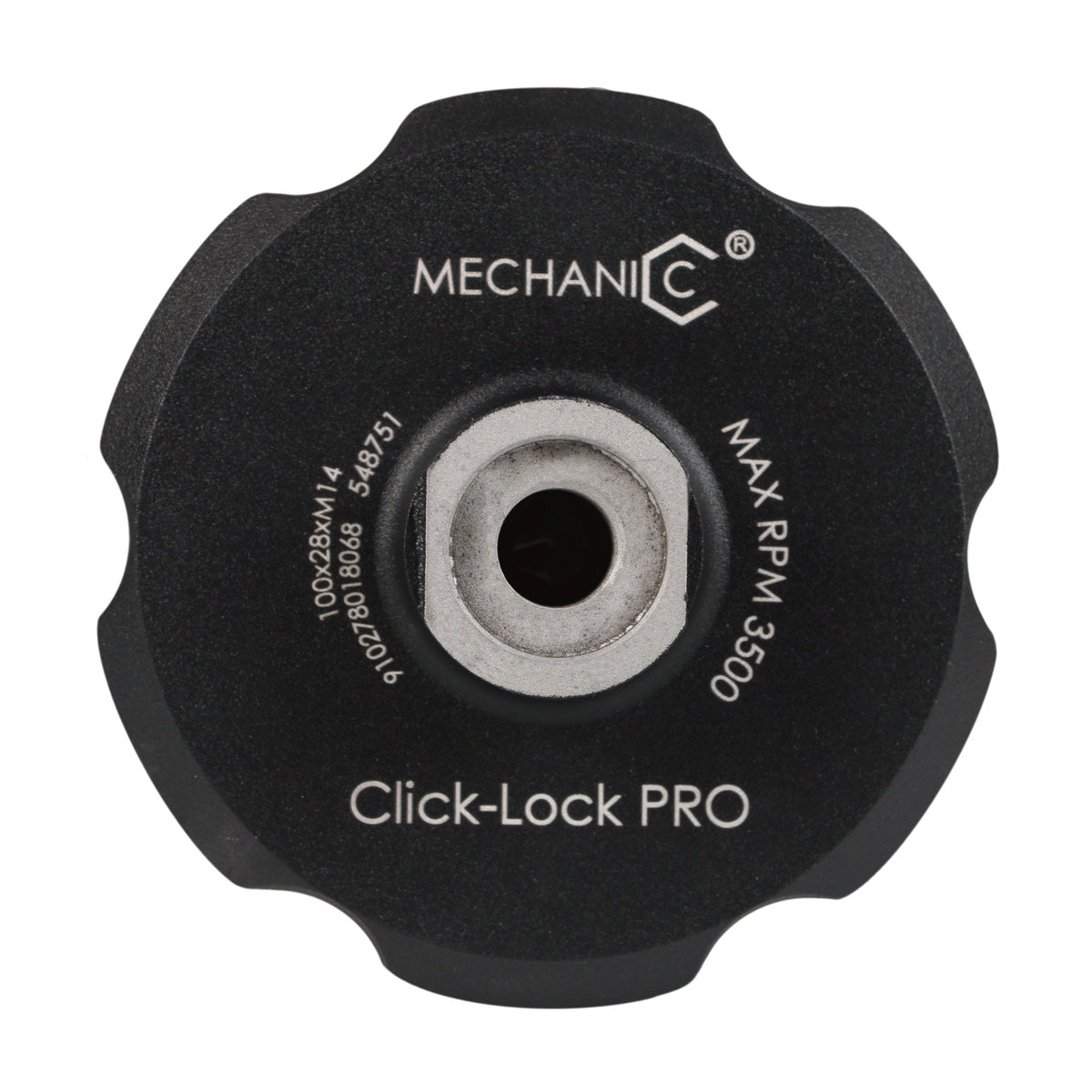 Click-Lock PRO 4 inch magnetic pad holder for angle grinder polishing discs
