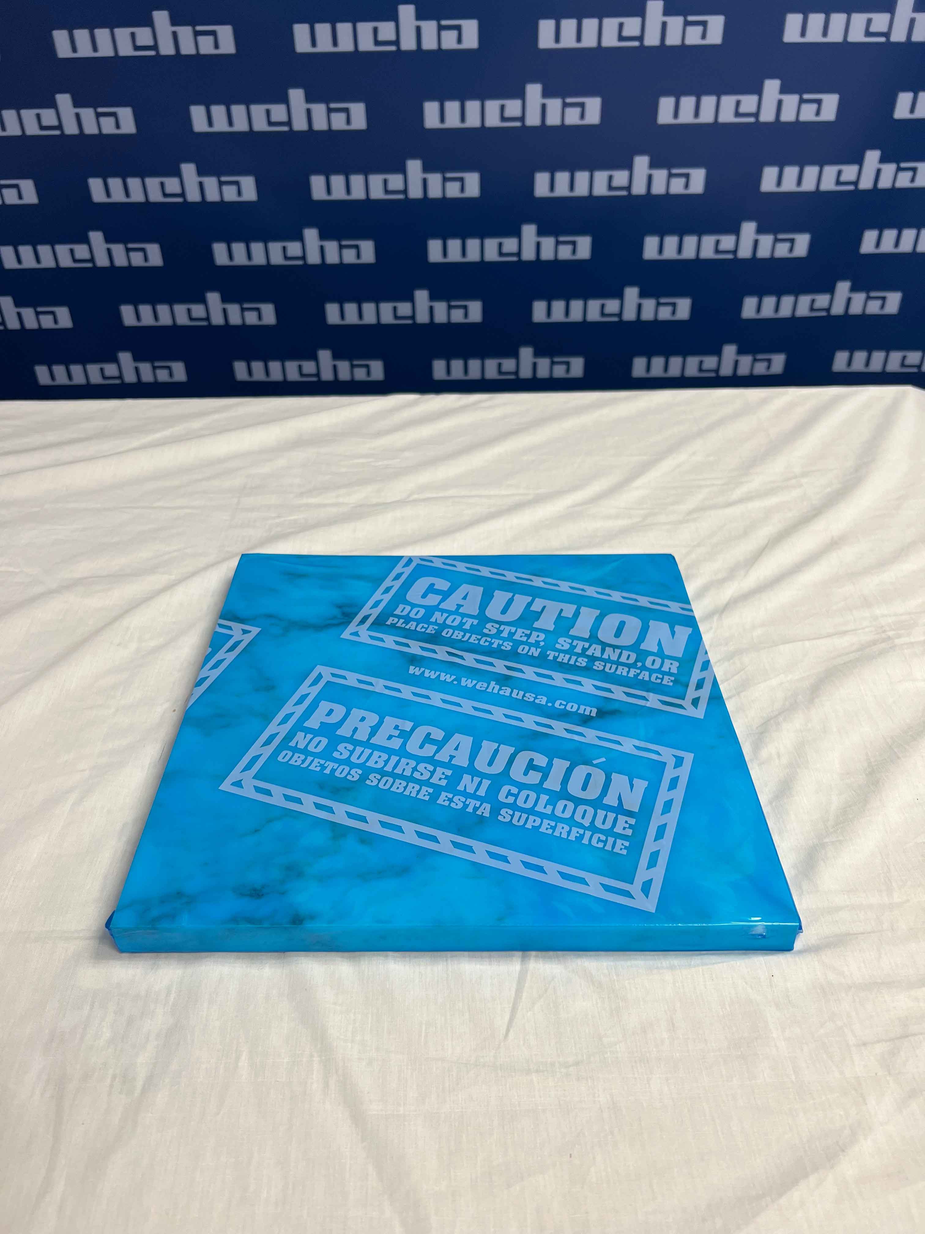 Weha Blue Countertop Protective Film Caution Marked | Package View | bilingual print | Pro Tool Haus
