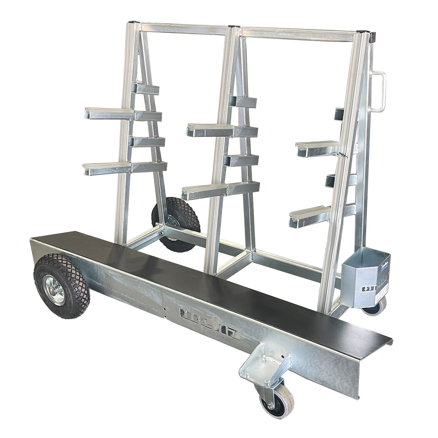 Weha Universal Stone Slab Buggy 1100 lb Capacity | Feature Detail | backsplash storage | Pro Tool Haus