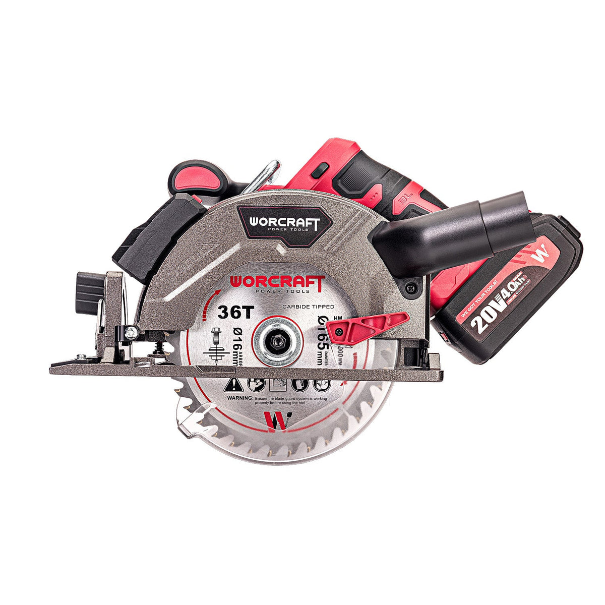 WorCraft 20V Brushless Circular Saw Kit with 4.0Ah Battery Options & Charger