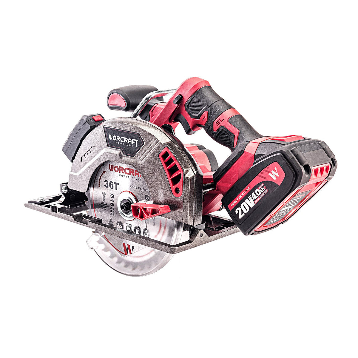 WorCraft 20V Brushless Circular Saw Kit with 4.0Ah Battery Options & Charger