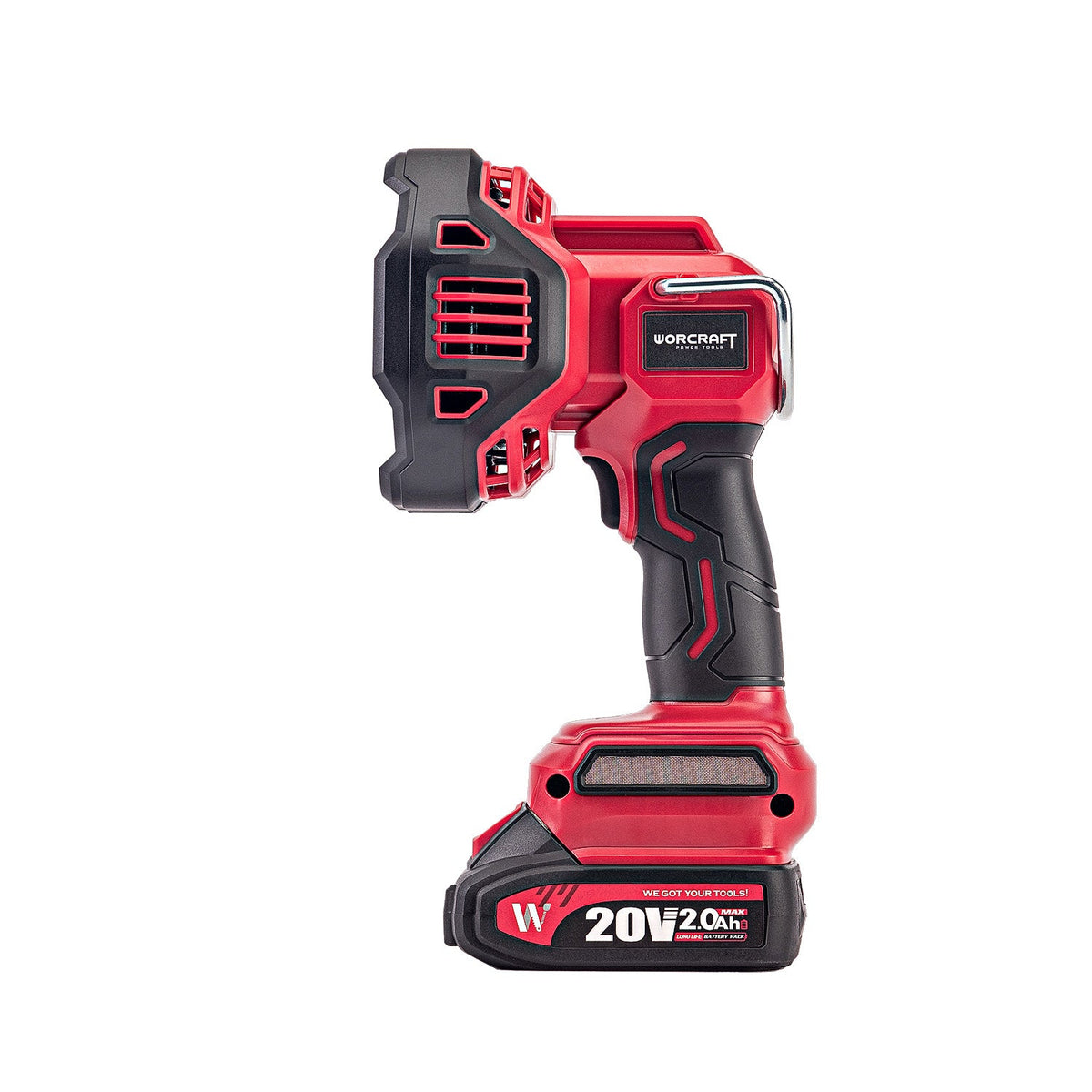 WorCraft 20V Cordless LED Spotlight Kit with 2.0Ah Battery Option & Charger