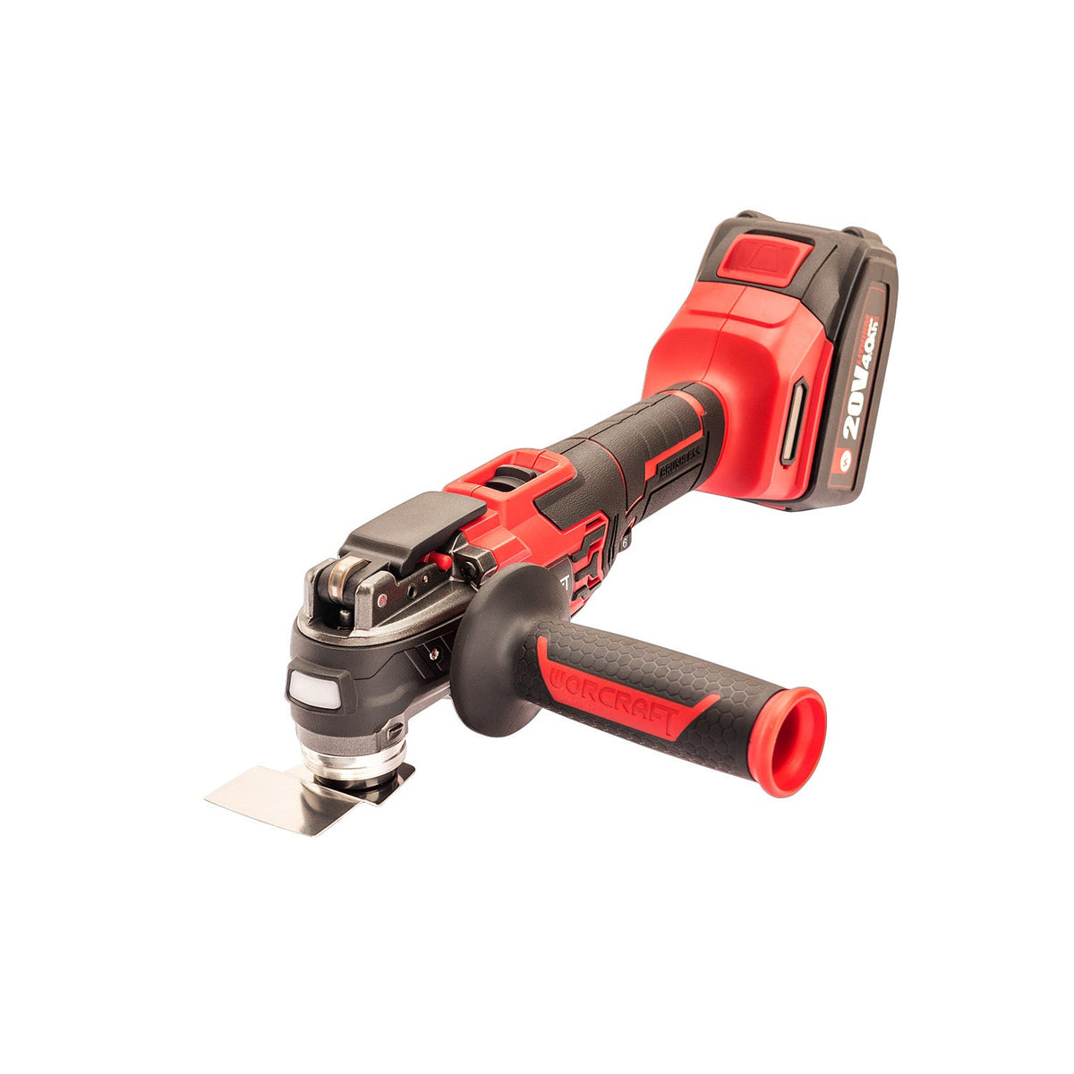 WorCraft 20V Brushless Oscillating Multi-Tool Kit with 4.0Ah Battery Options & Charger