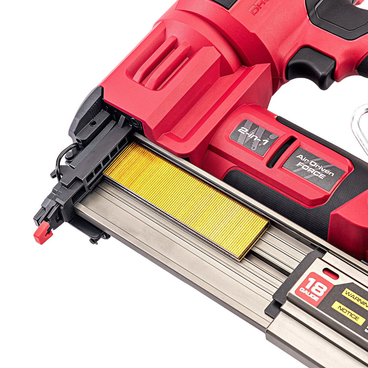 WorCraft 20V Cordless Brad Nailer & Stapler Kit with 4.0Ah Battery Options & Charger