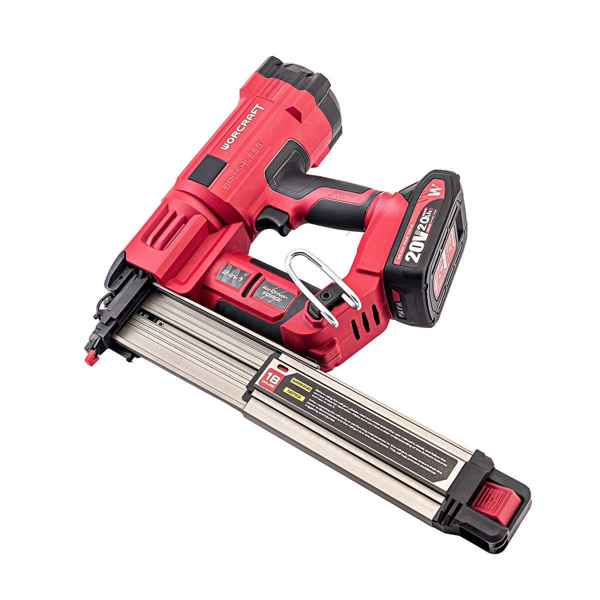 WorCraft 20V Cordless Brad Nailer & Stapler Kit with 4.0Ah Battery Options & Charger