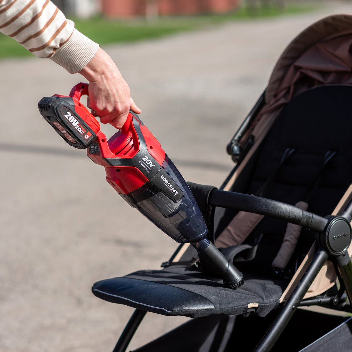 WorCraft 20V Cordless Handheld Vacuum Kit with 2.0Ah Battery Options & Charger