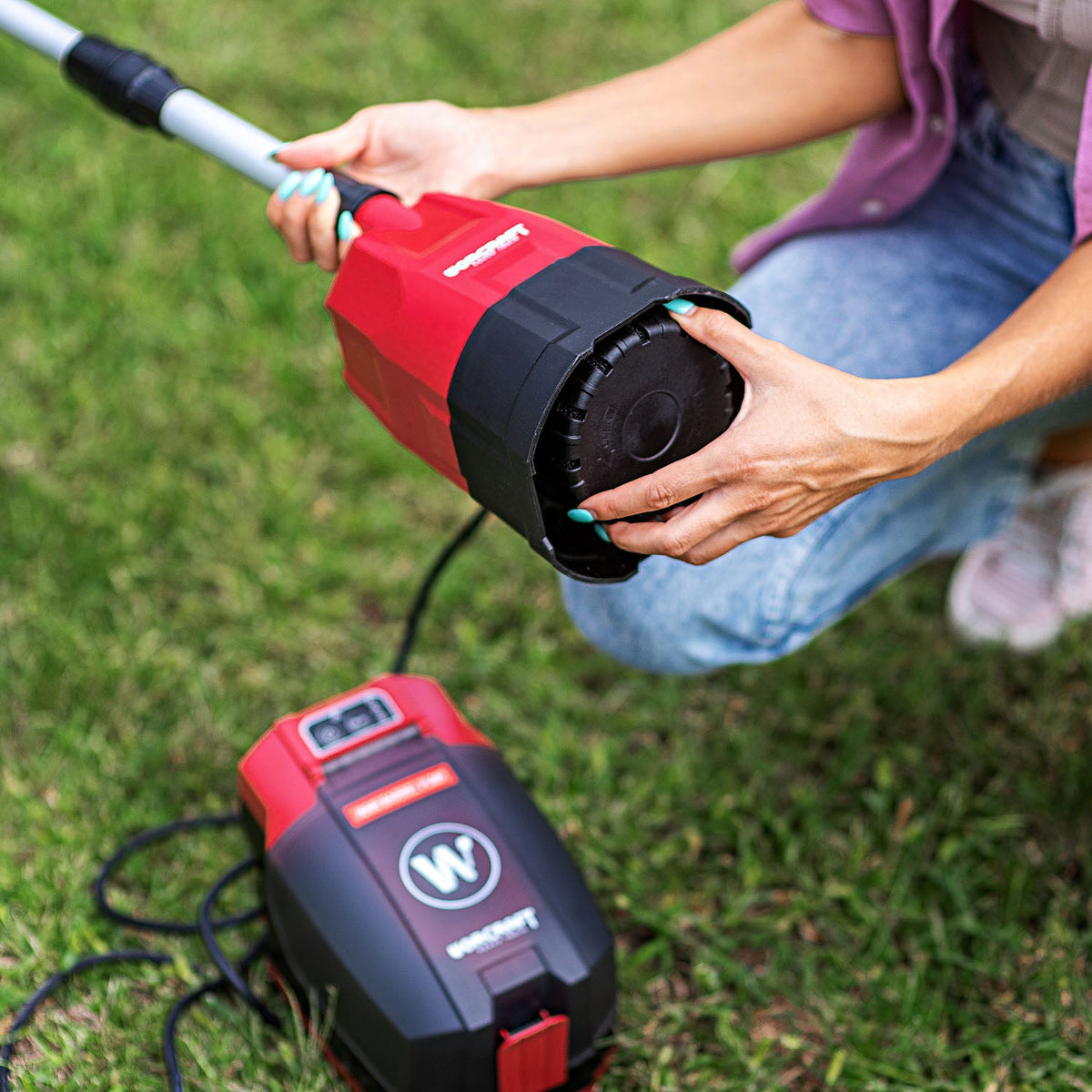 WorCraft 20V Cordless Rain Barrel Pump Kit with 4.0Ah Battery Options & Charger