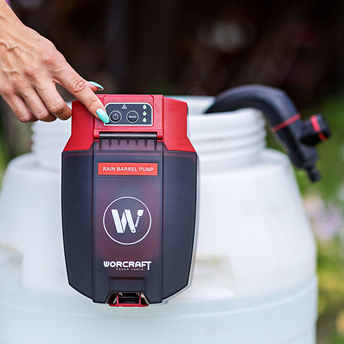 WorCraft 20V Cordless Rain Barrel Pump Kit with 4.0Ah Battery Options & Charger