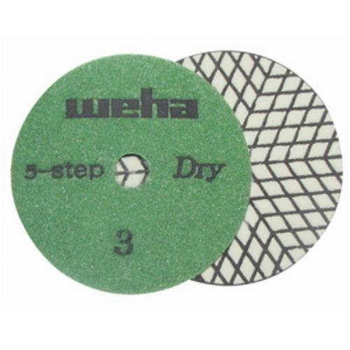 Weha 4" 5 Step Dry Diamond Polishing Pads | Application View | diamond polishing pad | Pro Tool Haus