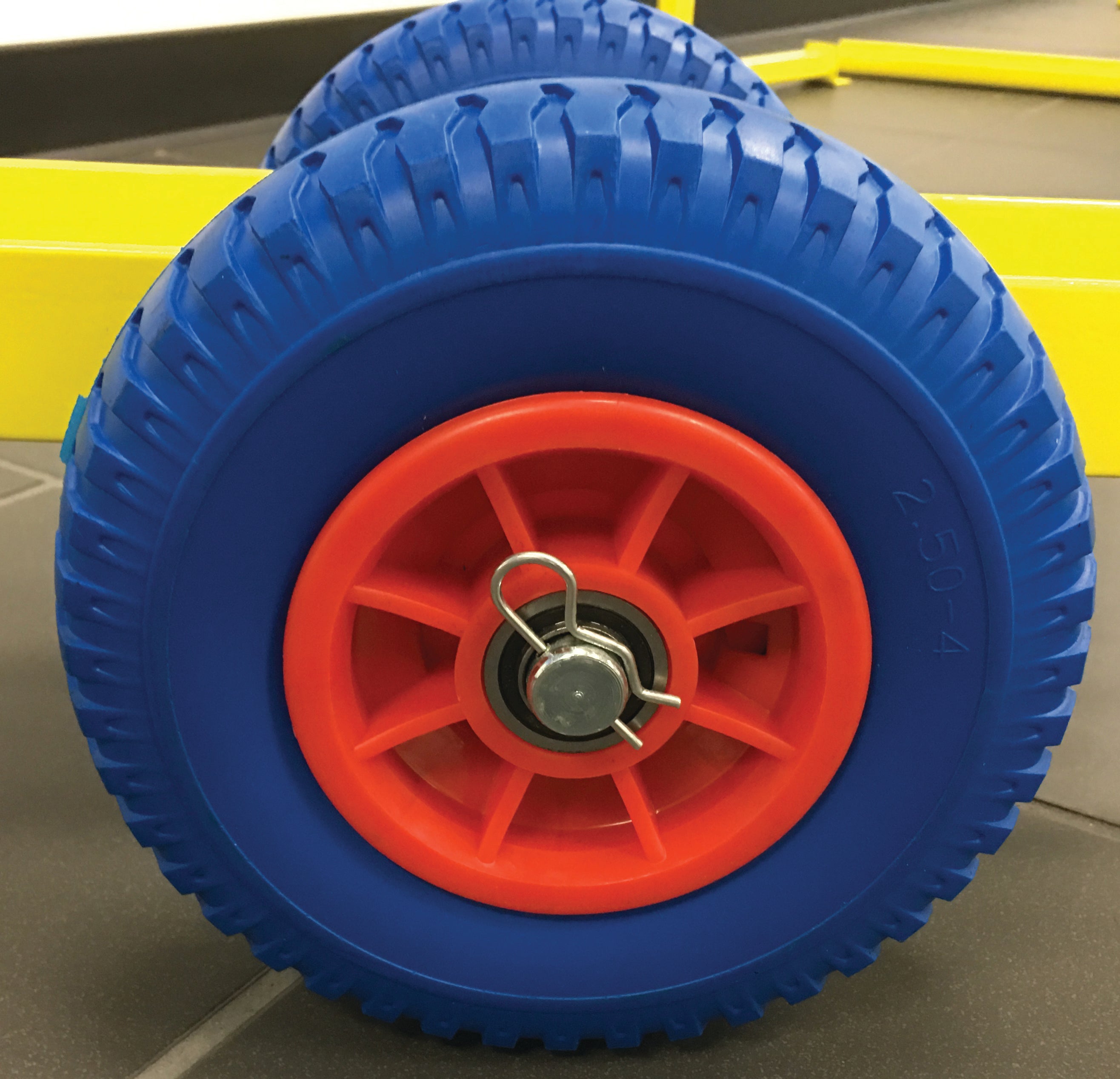 Weha 8" Safety Yellow Slab Dolly with 4 Wheels | Application View | drywall | Pro Tool Haus