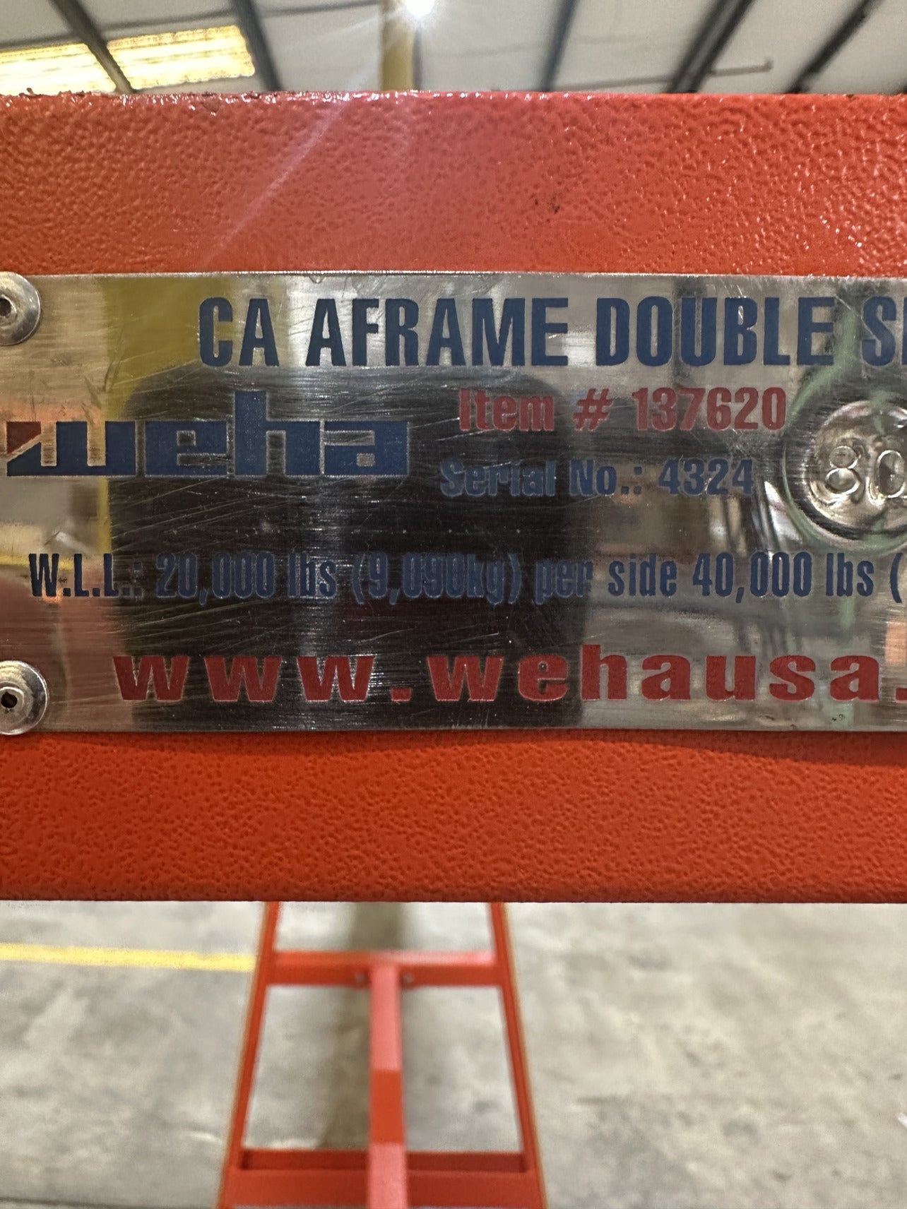 Weha 20 Ton Double-Sided Truck A-Frame | In-Use View | 20 ton | Pro Tool Haus