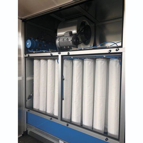 Filter Project 13' (4 Meter) Automatic Dry Dust Collector Booth System | Package View | air filtration | Pro Tool Haus