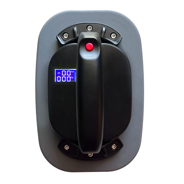 TuffCup Athena 11 inch battery powered vacuum cup front view on gray background