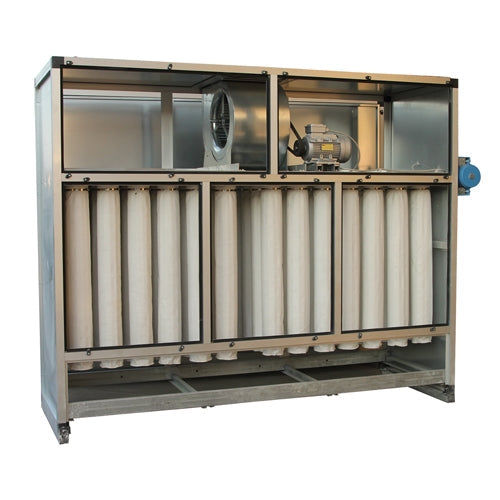 Filter Project 10' (3 Meter) Automatic Self-Cleaning Dry Dust Collector Booth System | Detail View | air filtration | Pro ...