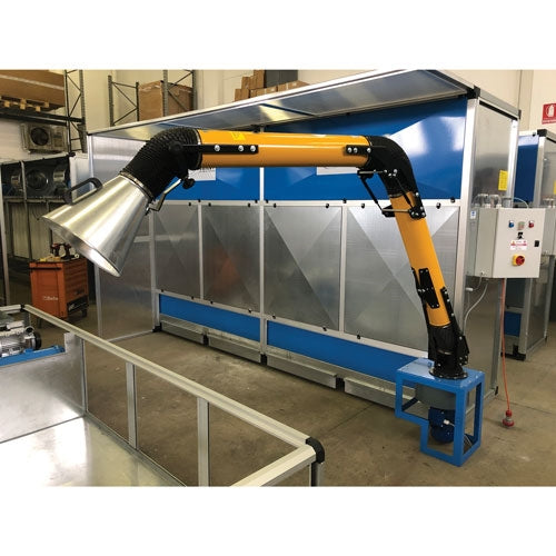 Filter Project 13' (4 Meter) Automatic Self-Cleaning Dry Dust Collector with Arm Attachment | Close-up Detail | air filtra...