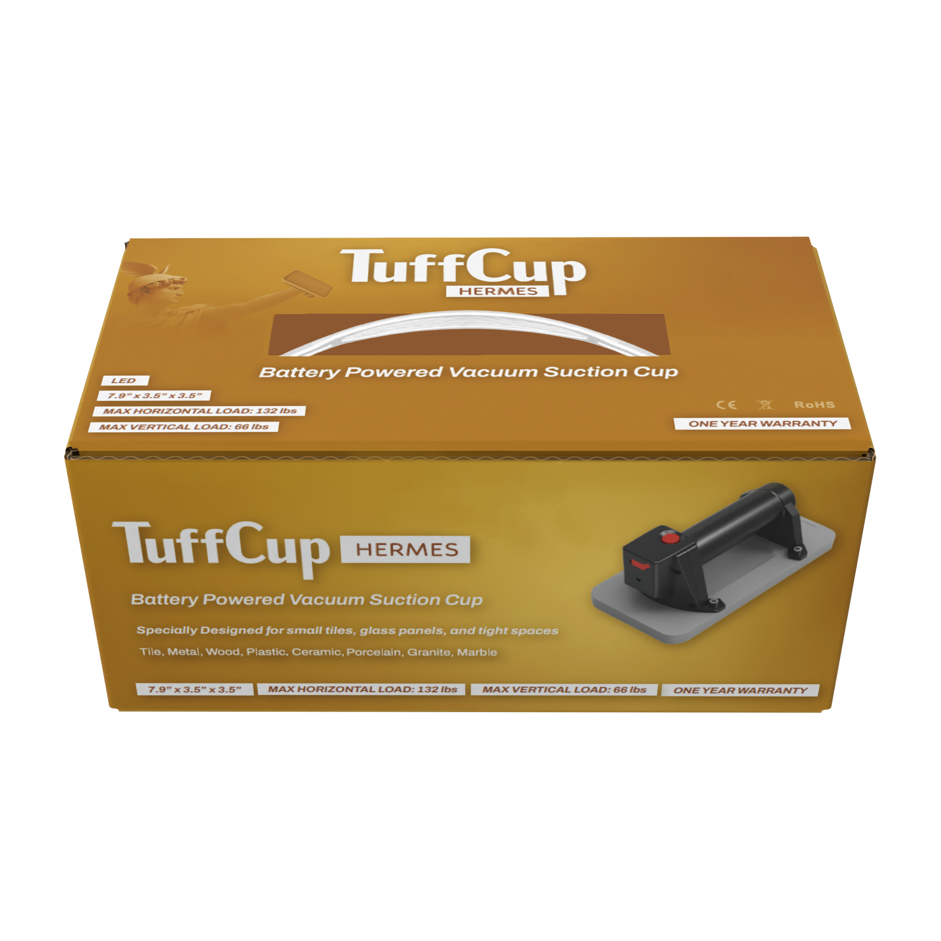 TuffCup Hermes Mini Battery Powered Vacuum Cup Compact Electric Suction Lifter | Application View | battery powered | Pro ...