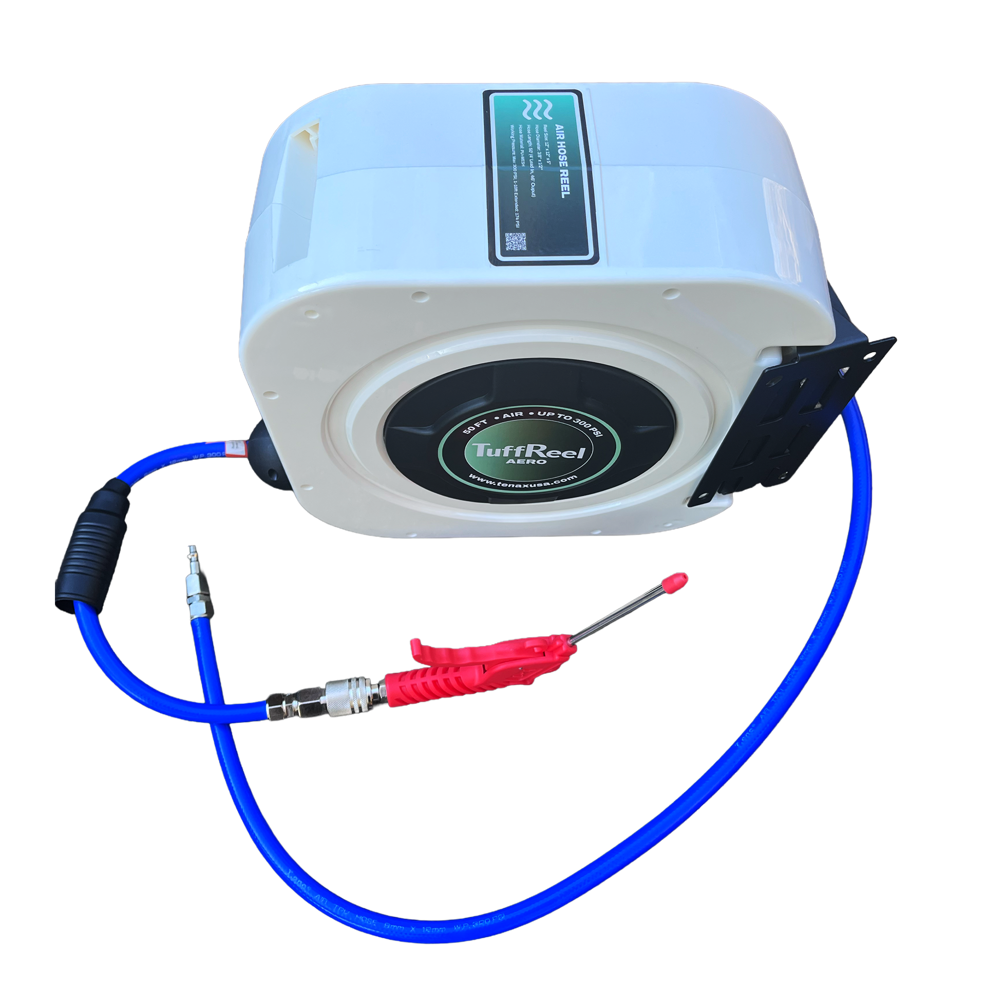 Tenax USA TuffReel Aero 50 FT Retractable Air Hose Reel | Application View | air reel | Pro Tool Haus