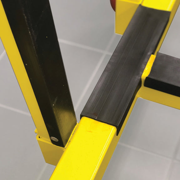 Weha V Cart Flip Cart 2200 lb Capacity | In-Use View | shop cart | Pro Tool Haus